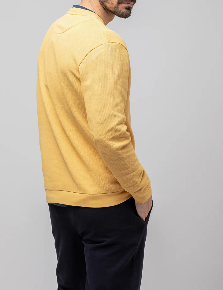 Sudadera garment dyed mostaza - Image 2