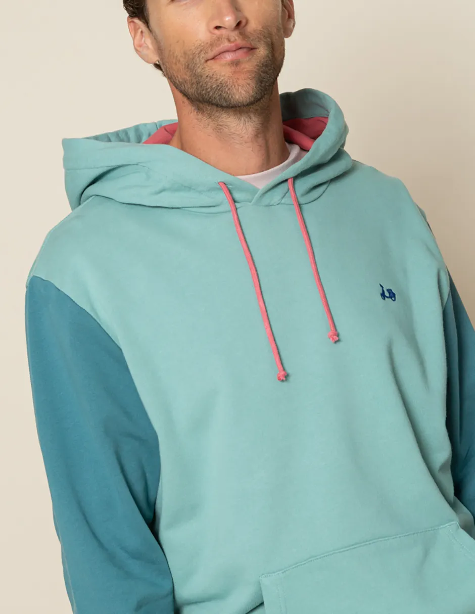 SUDADERA HOODIE COLOURS VERDE GRISACEO - Image 2