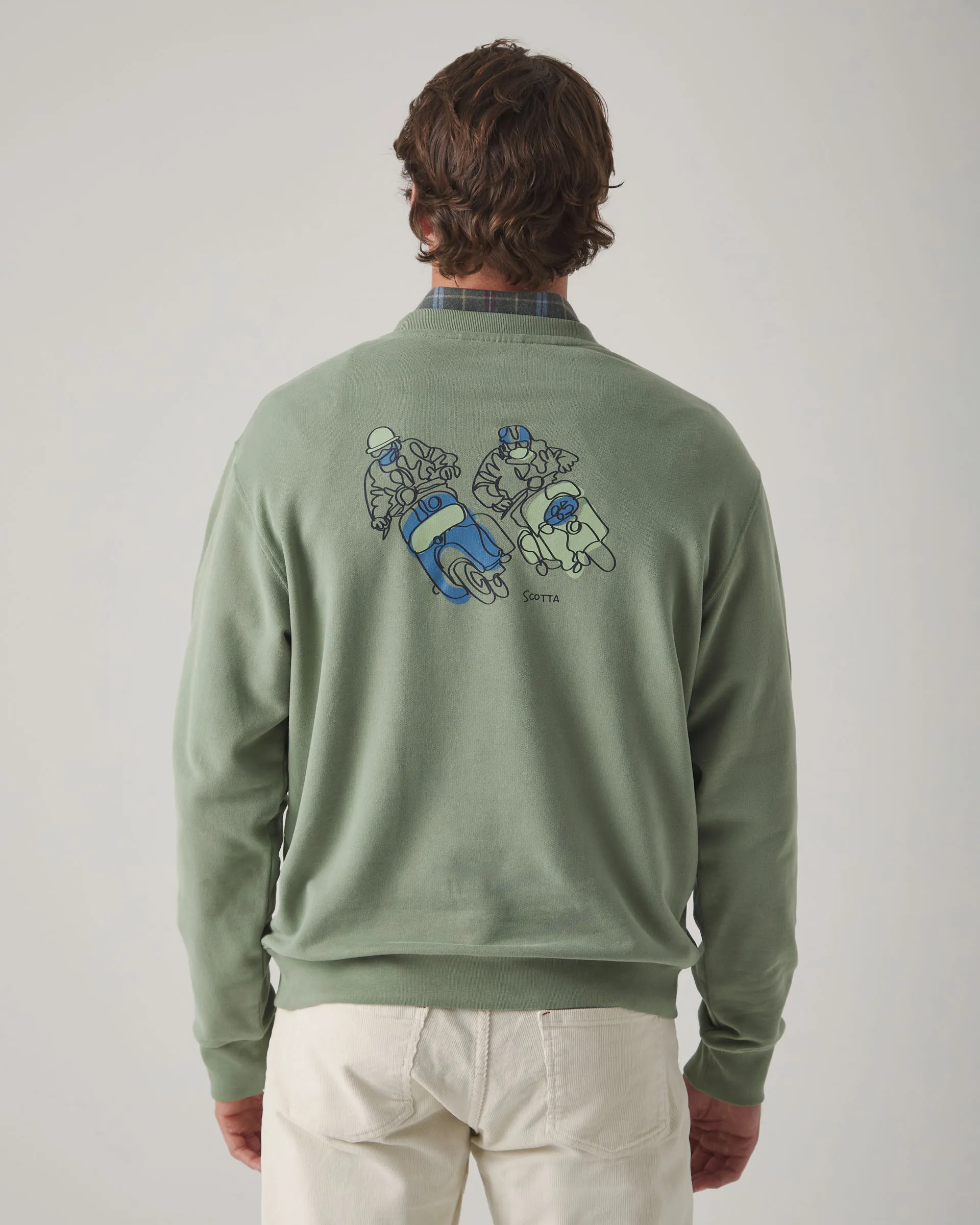 Sudadera Moto Racer Verde