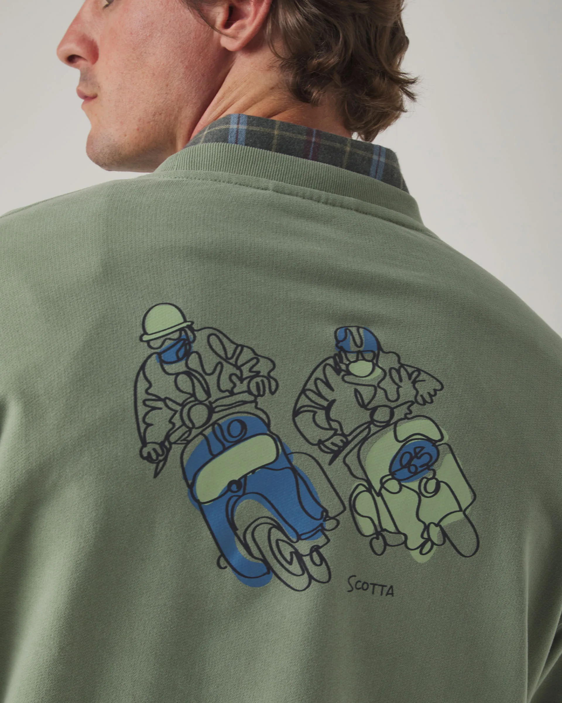 Sudadera Moto Racer Verde - Image 5