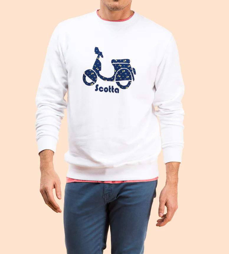 Sudadera multilogo blanco - Image 2