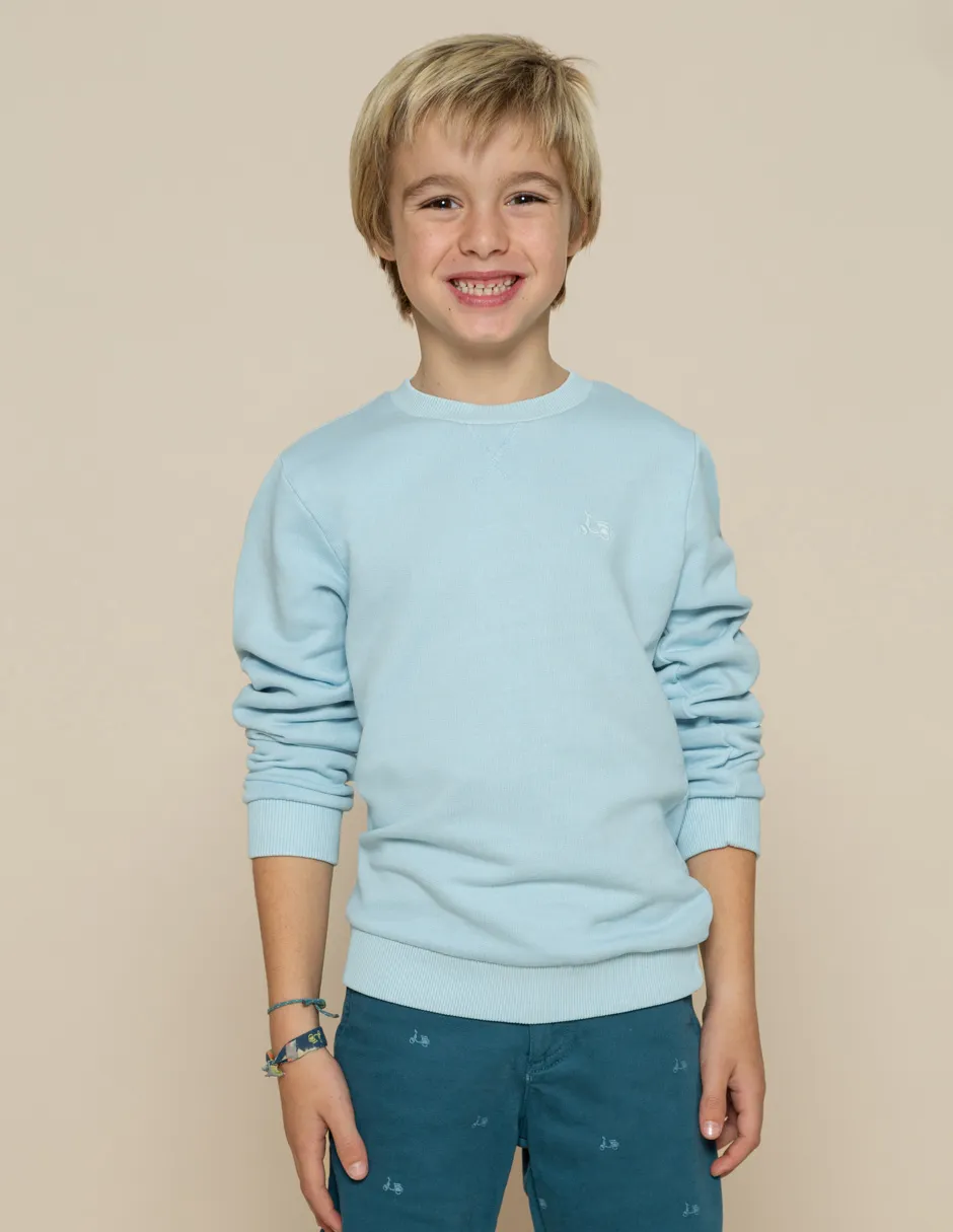 SUDADERA NIÑO CLASSIC CELESTE