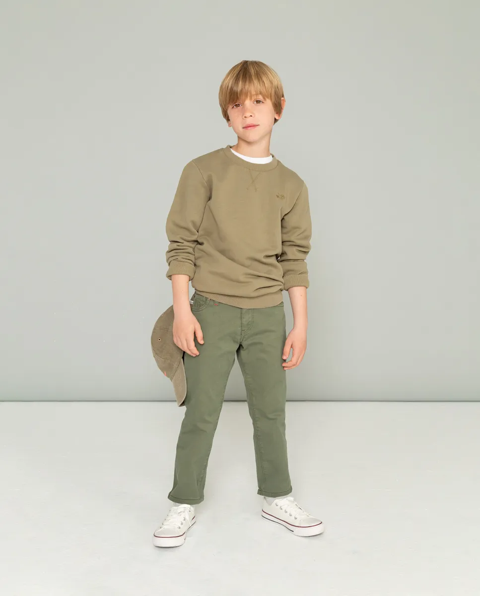 Sudadera Niño Classic Khaki - Image 4