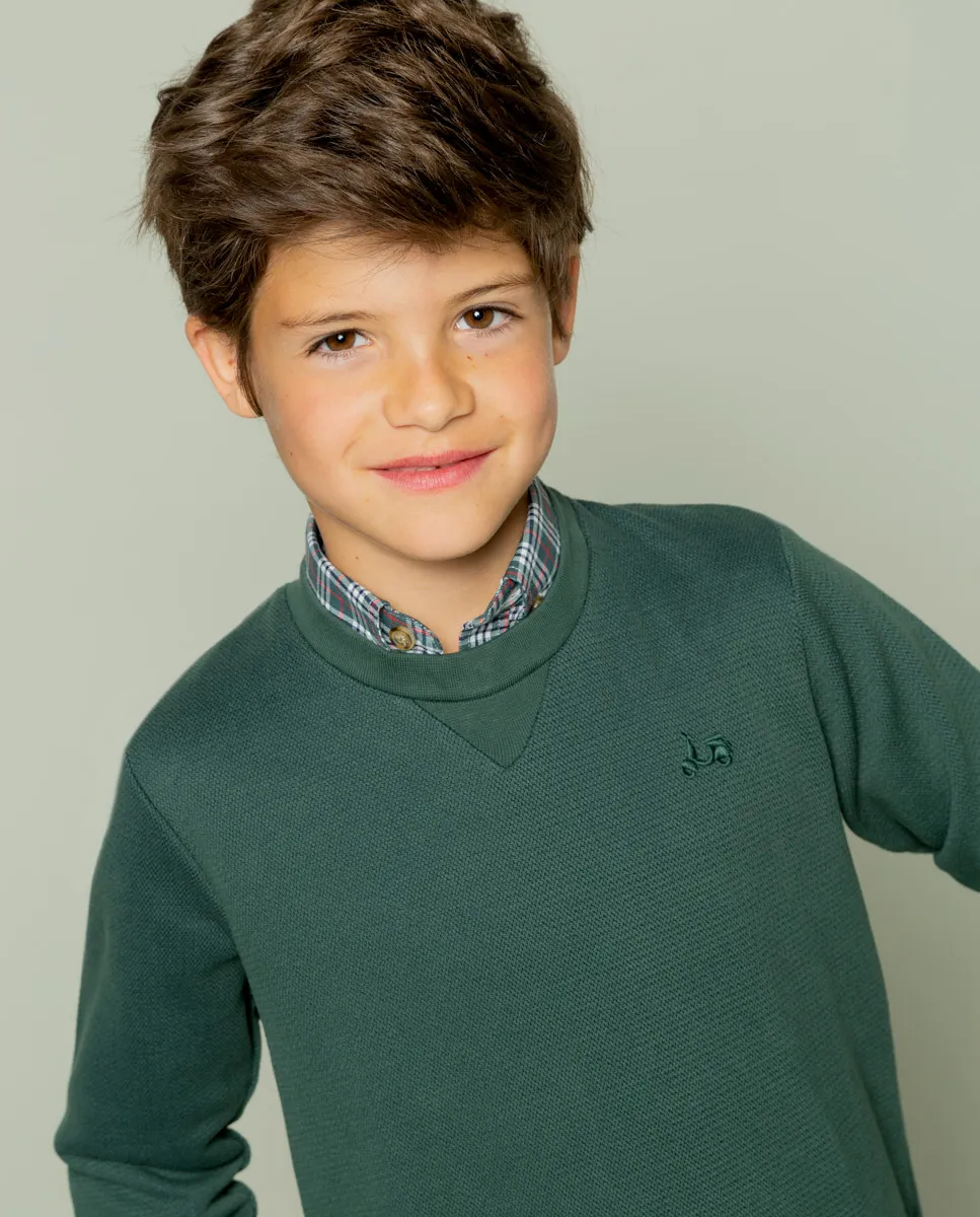 Sudadera niño classic khaki - Image 3