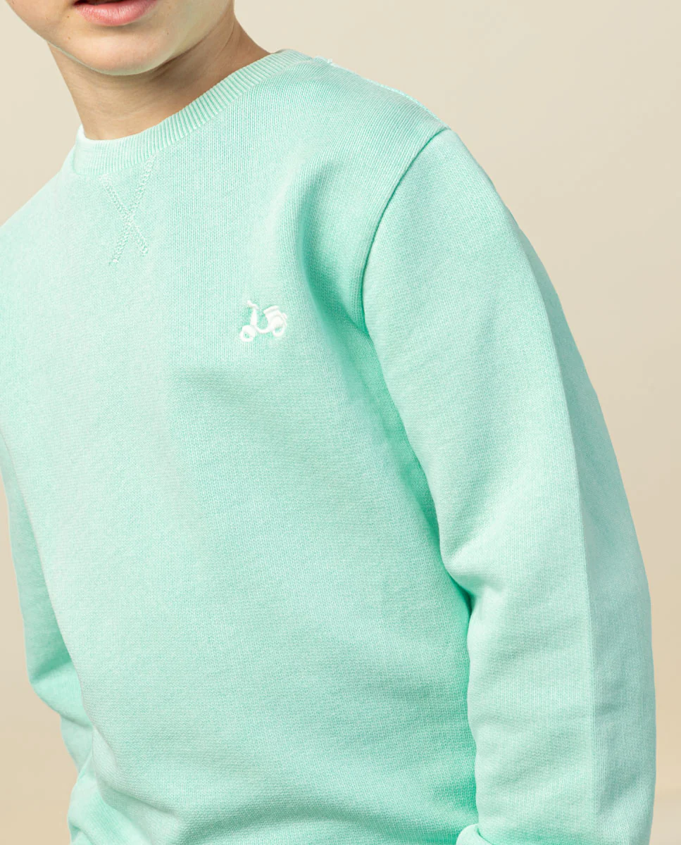 Sudadera niño classic verde agua - Image 2