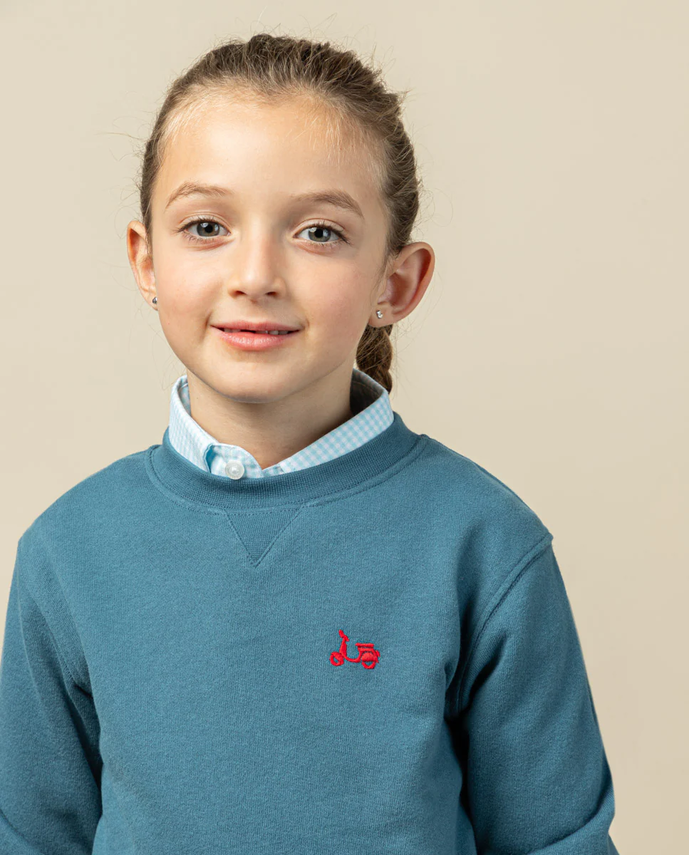 SUDADERA NIÑO LOGO CHENILLE DENIM - Image 3