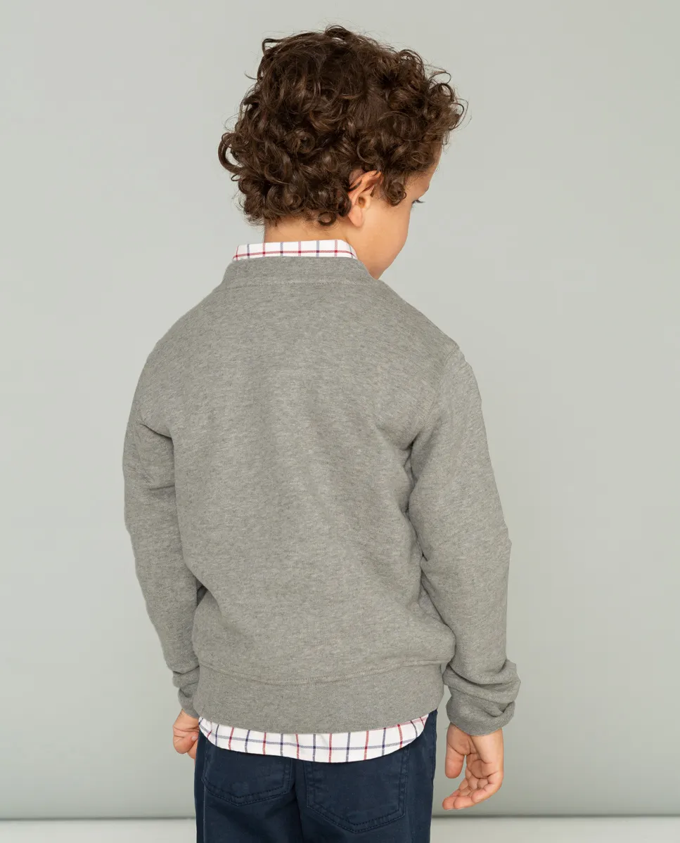 Sudadera niño logo gris - Image 3
