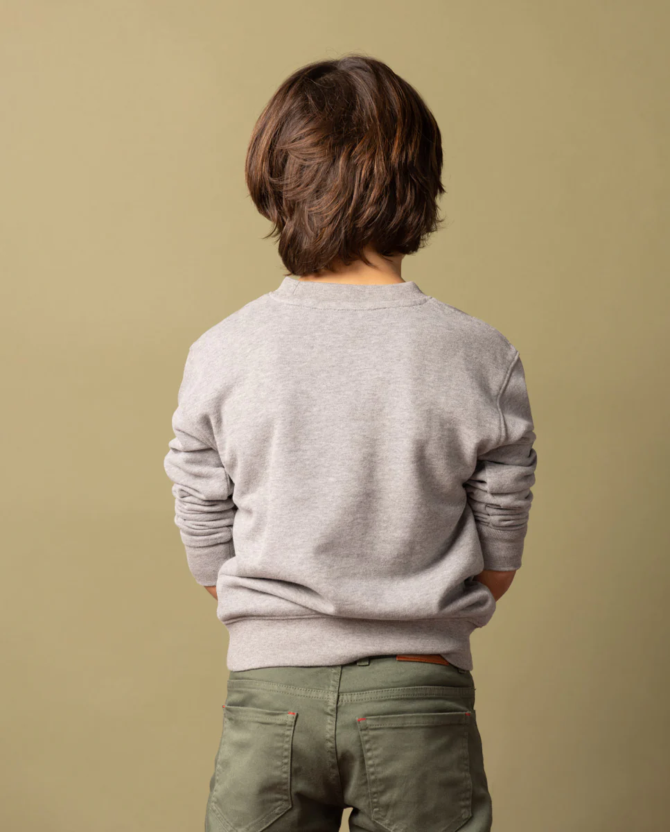 Sudadera niño logo Scotta floc gris - Image 3