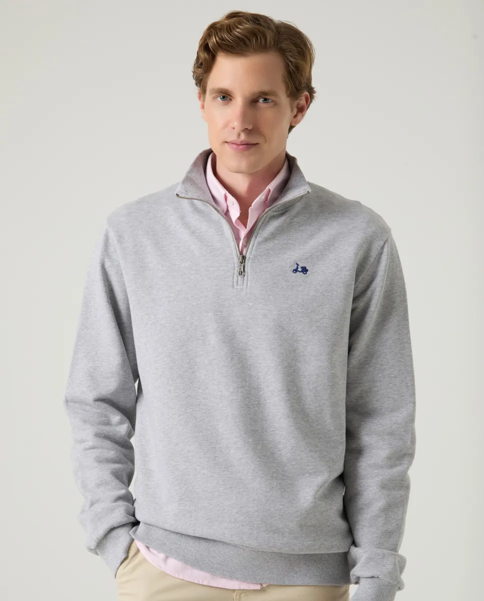 Sudadera Zip Gris - Image 3
