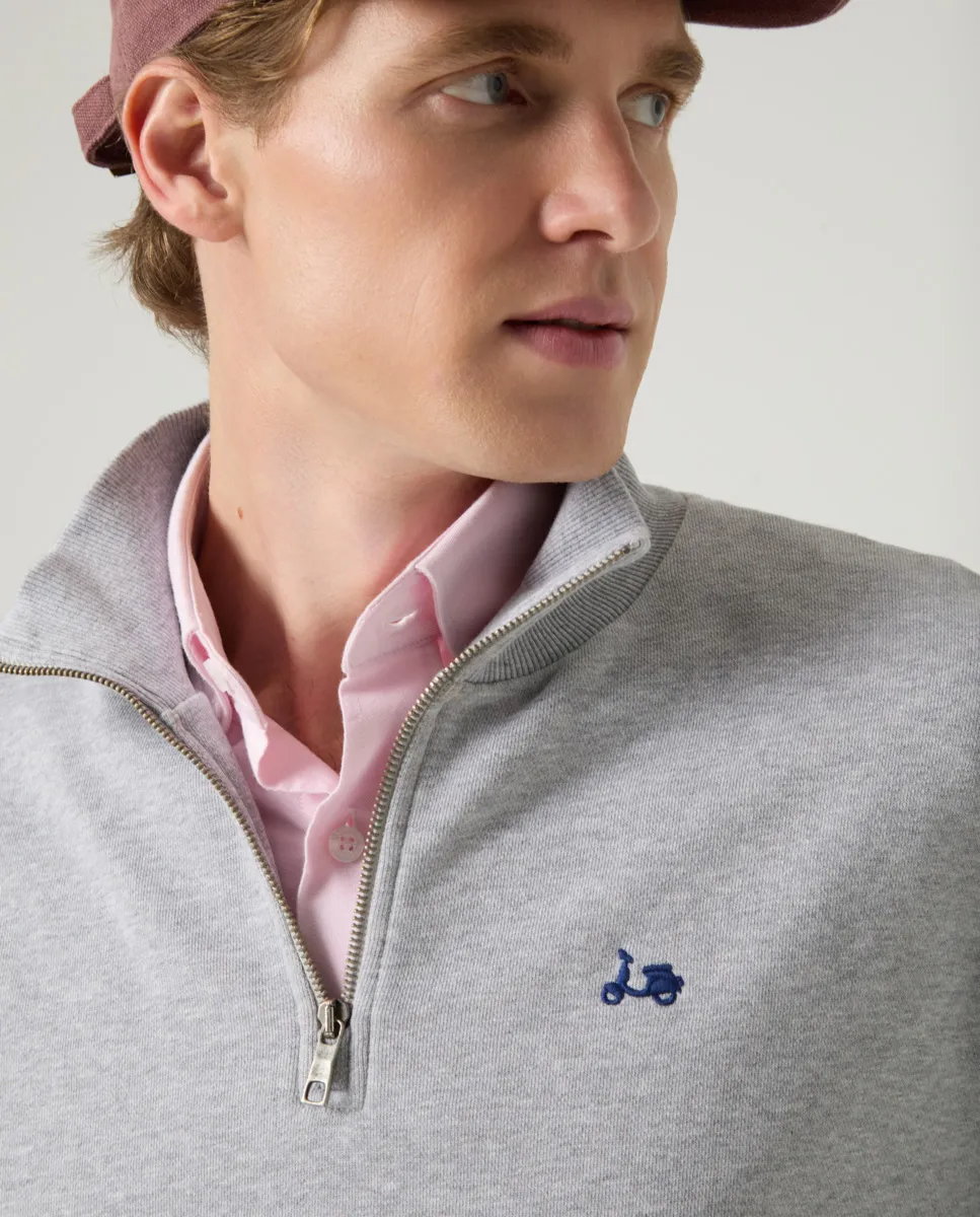 Sudadera Zip Gris - Image 5