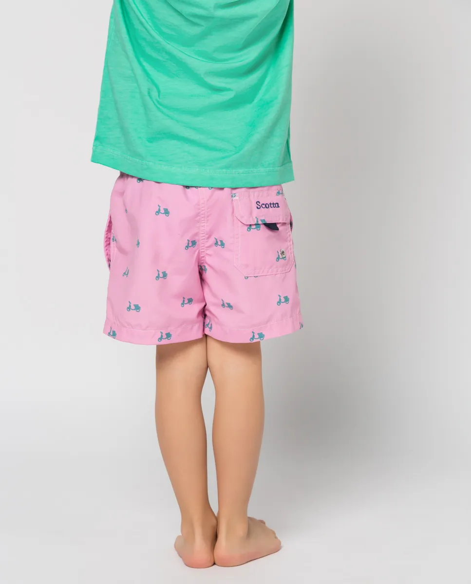 Traje de baño niño logo rosa - Image 2
