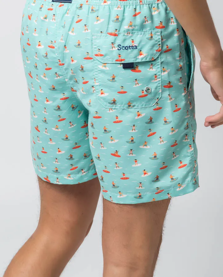Traje de baño surfing menta - Image 2