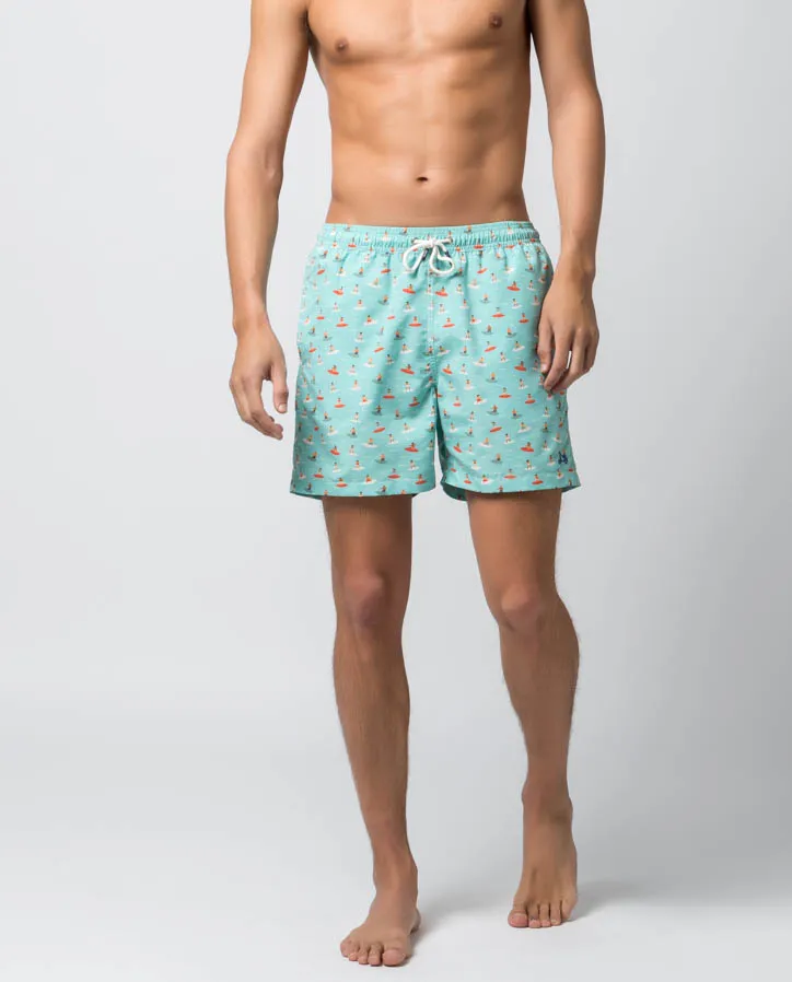Traje de baño surfing menta - Image 3