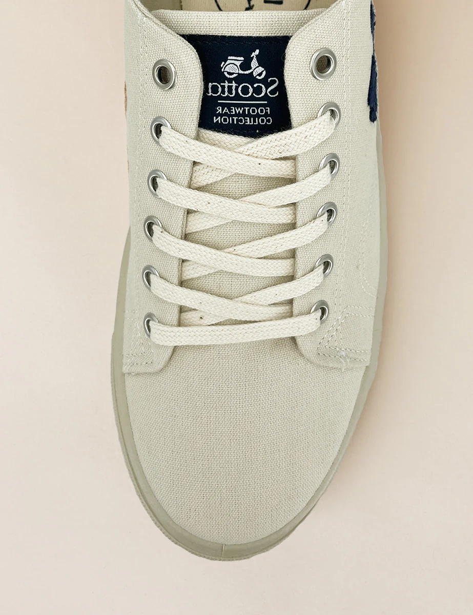 Zapatilla loneta sostenible beige - Image 2