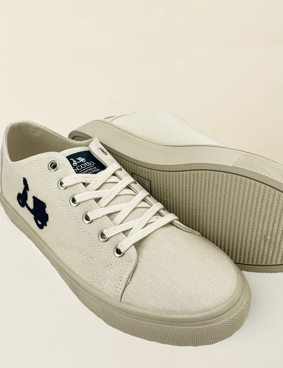 Zapatilla loneta sostenible beige - Image 3