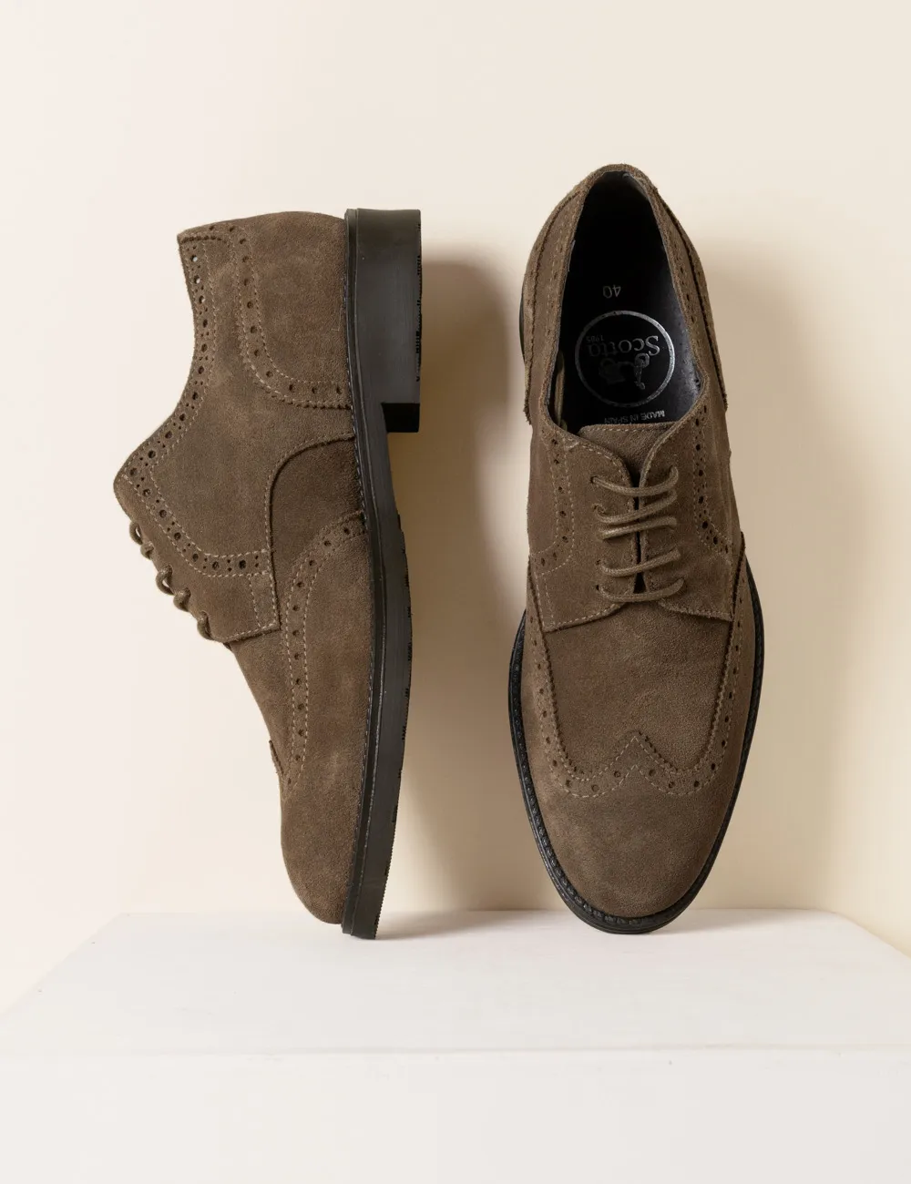 Zapato oxford picado marrón - Image 3